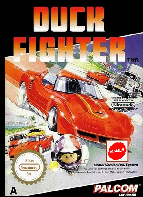 Road Fighter (PAL) parody cover