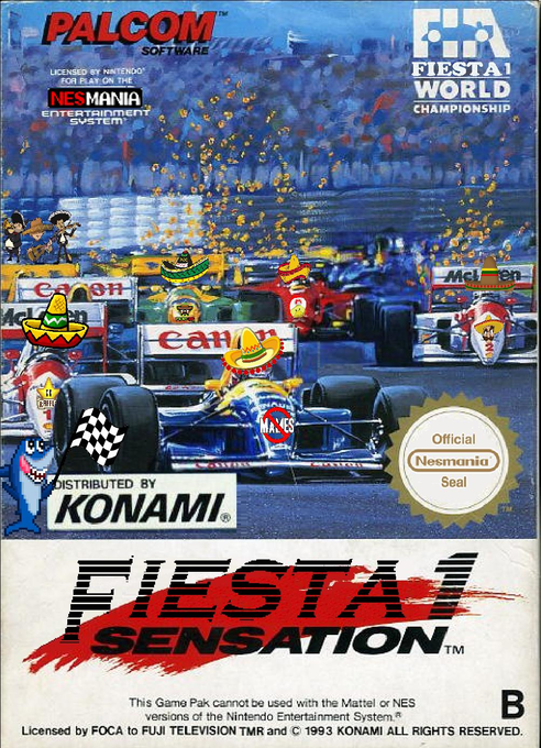 Formula One Sensation (PAL) parody cover